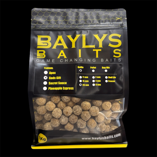 Baylys Baits Gods Gift Boilie 1KG Shelf-Life