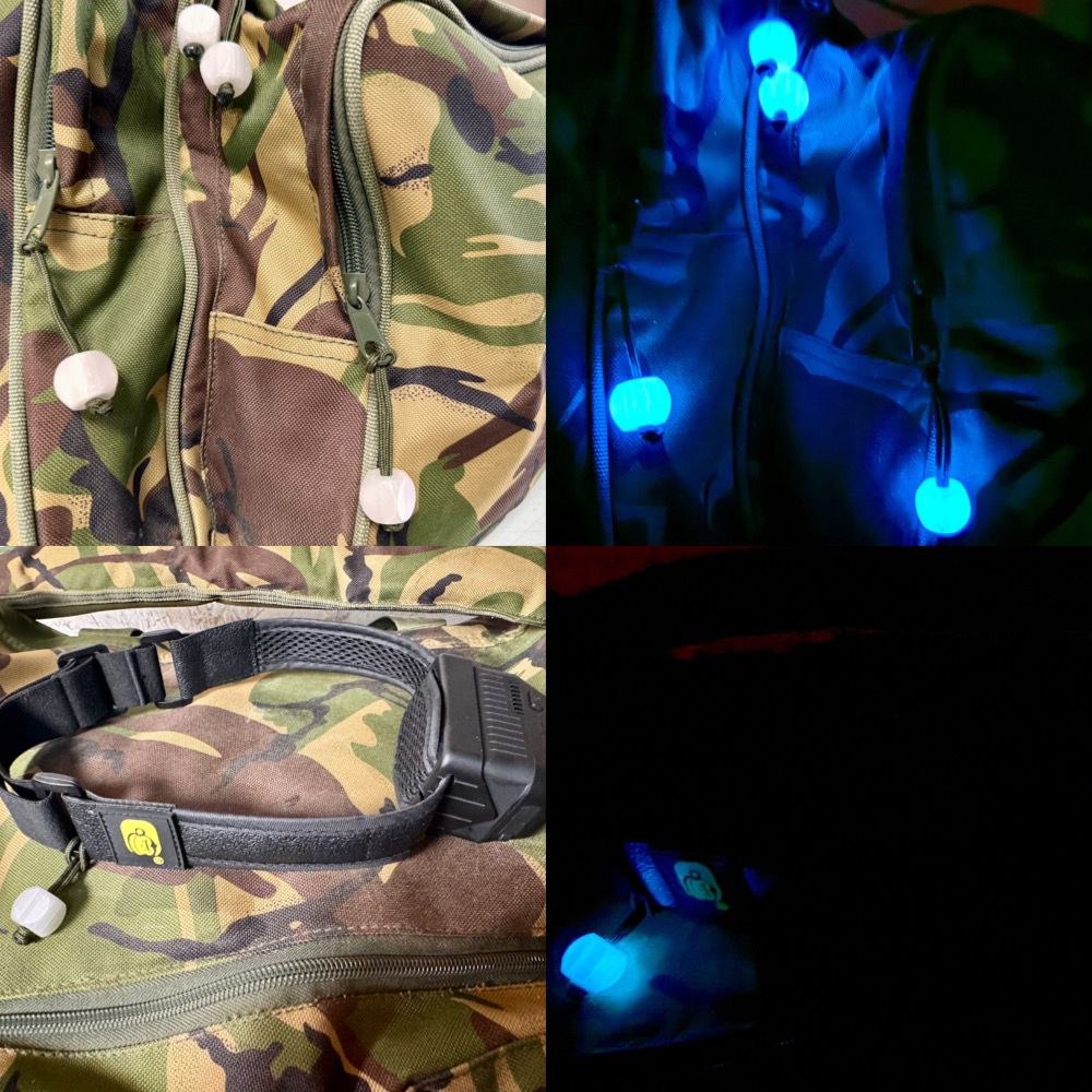 Illuminati Glow in the dark zip toggle