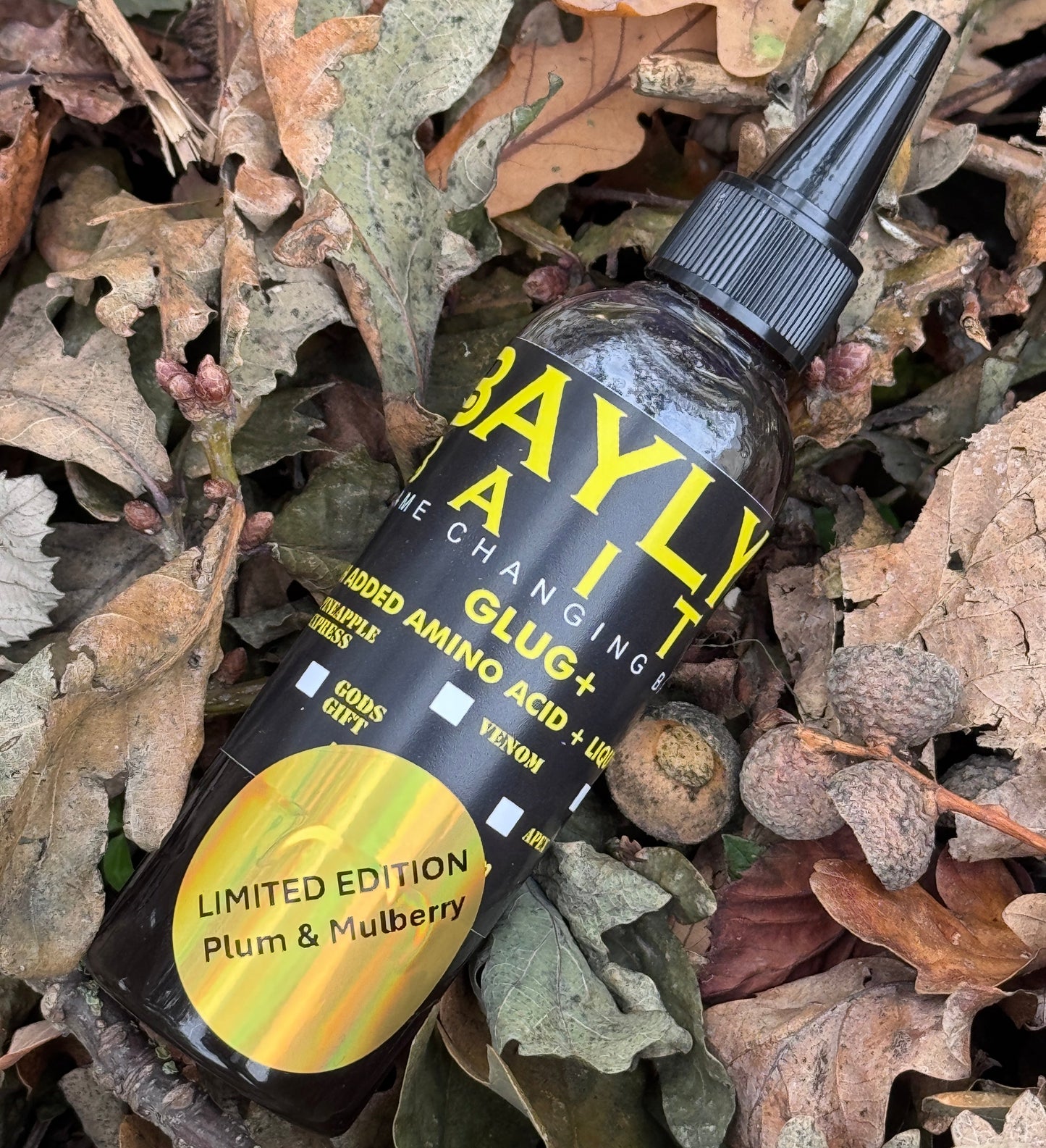 Limited Edition Ultimate Plum & Mulberry Booster Glug – Baylys Baits