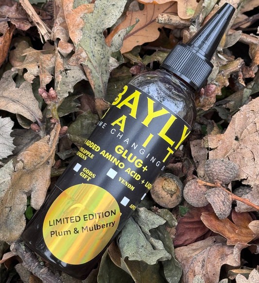 Limited Edition Ultimate Plum & Mulberry Booster Glug – Baylys Baits